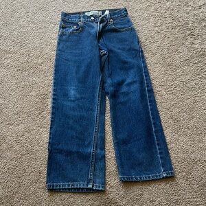 LEVI'S 569 BOY'S SIZE JEANS DARK BLUE size 9 Regular 241/2 x 23 1/2 loose